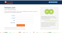 Desktop Screenshot of kimoni.com