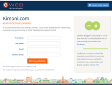 Tablet Screenshot of kimoni.com